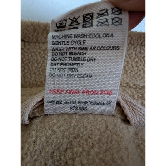 Lucy & Yak Stevie Oversized Fleece Pullover Cream Size Large - Picture 5 of 7